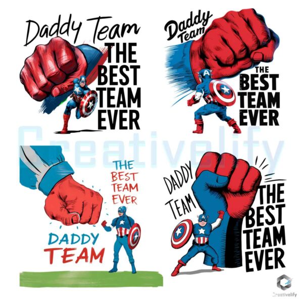 Daddy Team The Best Team Ever SVG PNG Bundle
