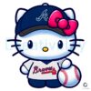 Hello Kitty Atlanta Braves Baseball PNG File