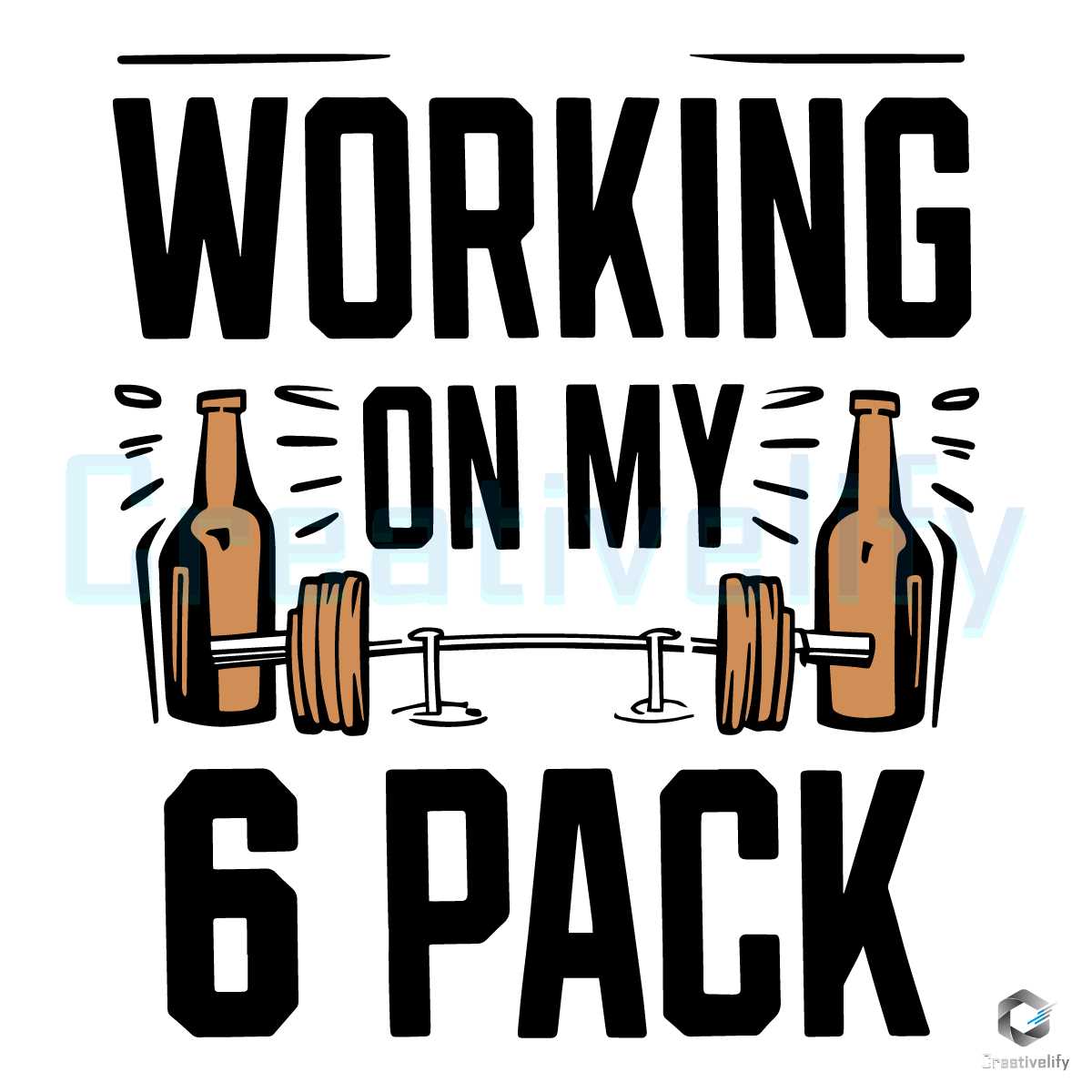 Working On My 6 Pack Dad Wine And Gym SVG