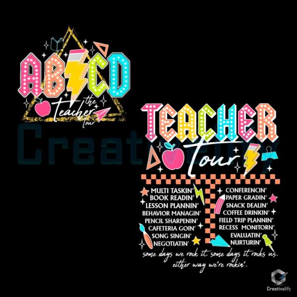 ABCD Teacher Tour Multitasking PNG File