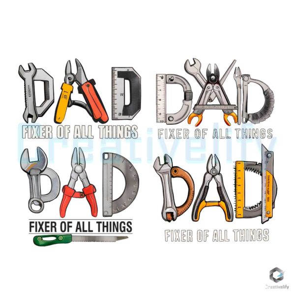Dad Fixer Of All Things PNG File Bundle
