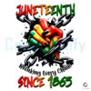 Black Woman Juneteenth Since 1865 PNG File