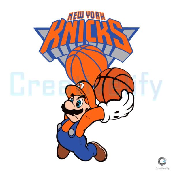 Super Mario Basketball New York Knicks SVG