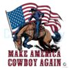 USA Flag Make America Cowboy Again PNG