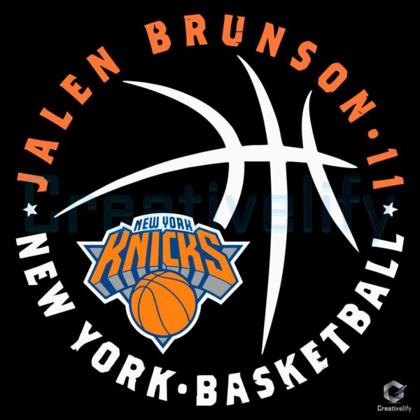 Jalen Brunson 11 New York Basketball SVG File