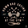 Down Bad Crying At The Gym Swiftie SVG File