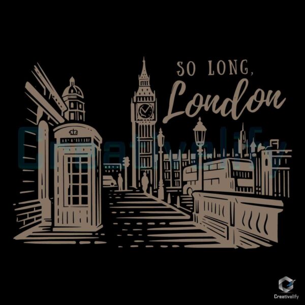 So Long London TTPD Taylor Swift Album SVG