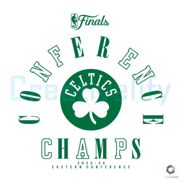 Boston Celtics NBA Finals Conference Champs SVG