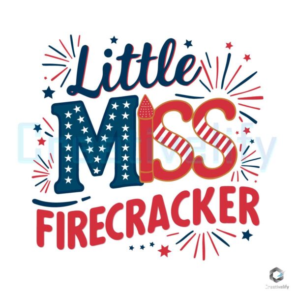 Miss Firecracker Party In The USA SVG