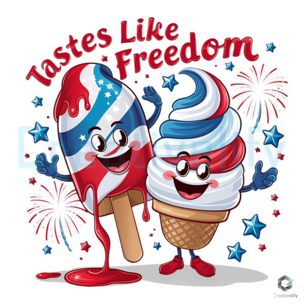 Like Freedom Patriotic Ice Cream PNG