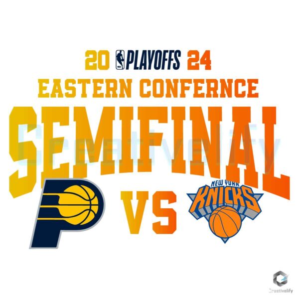 Pacers Knicks 2024 Eastern Conference Semifinal SVG