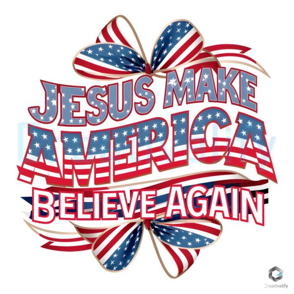 Free Make America Believe Again Bow Tie PNG