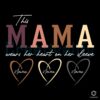 Custom This Mama Wears Her Heart SVG File