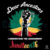 Dear Ancestors Happy Juneteenth Day SVG