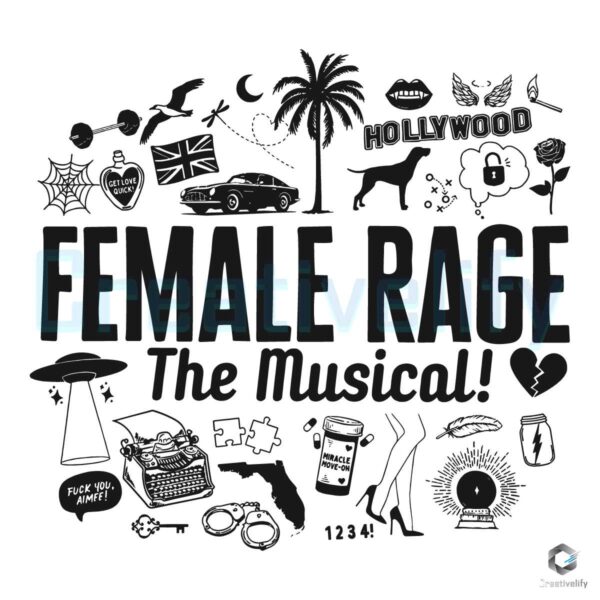Female Rage The Musical Tortured Poets SVG