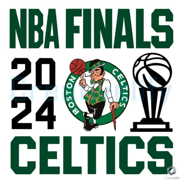 NBA Finals 2024 Boston Celtics Basketball SVG