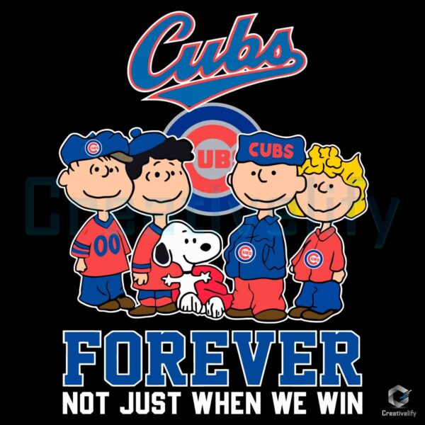 Chicago Cubs Snoopy And Friends Forever SVG