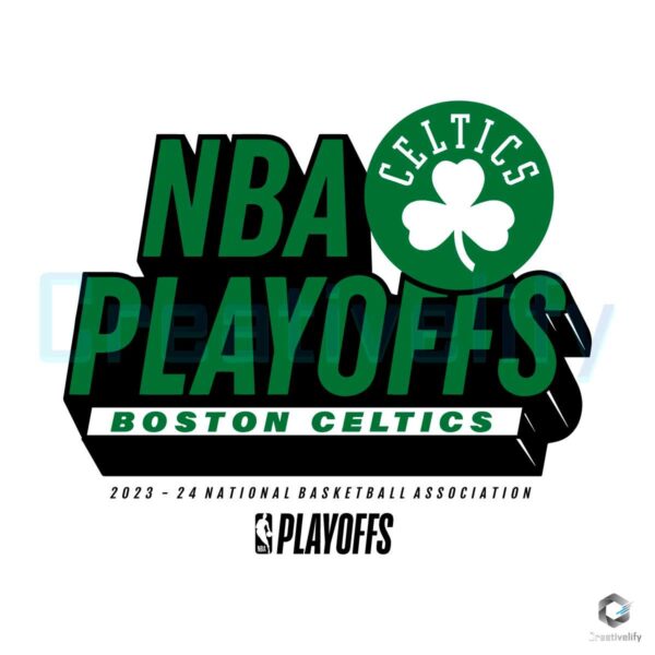 Boston Celtics Basketball 2024 NBA Playoffs SVG