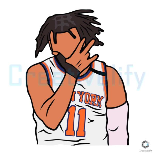 Jalen Brunson 11 New York Knicks Basketball SVG