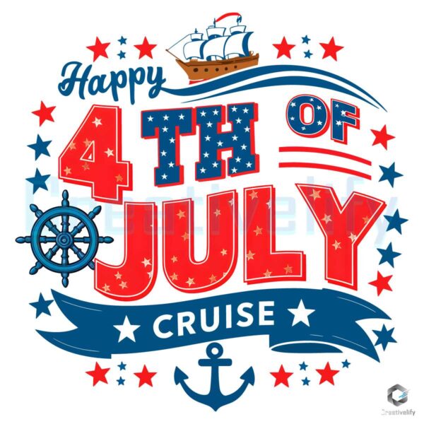 4th Of July Cruise Independence Day PNG