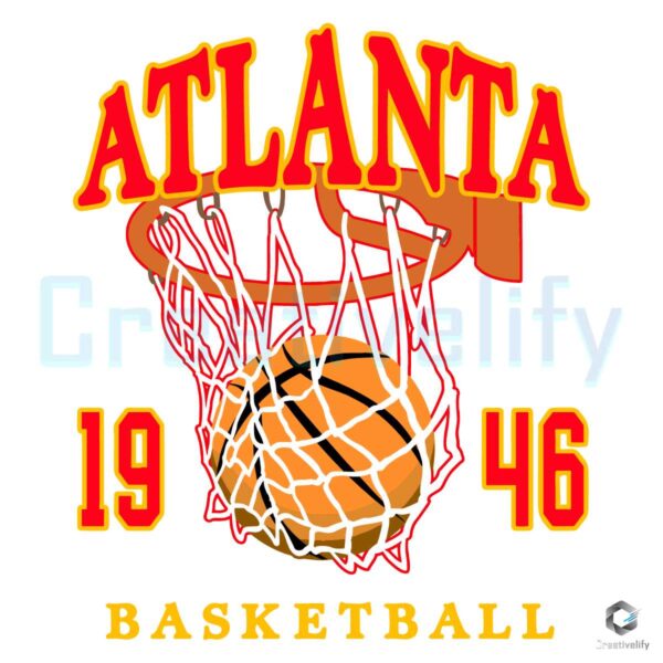 Atlanta Basketball 1946 NBA Team SVG File