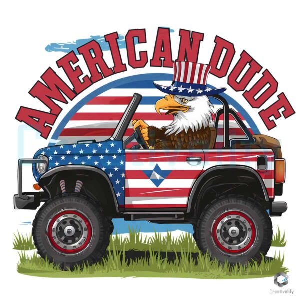 American Dude Eagle Driving Wheeled PNG