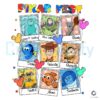 Disney Pixar Fest Characters Cards PNG File