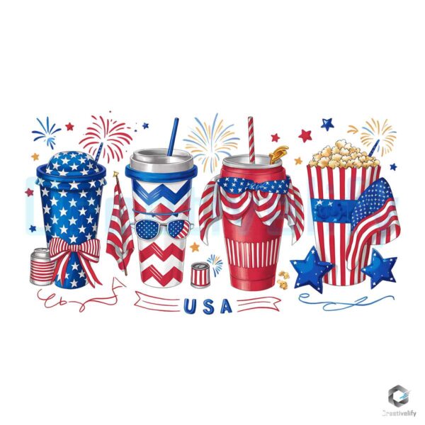 America Obsessive Cup Disorder 4th Of July PNG