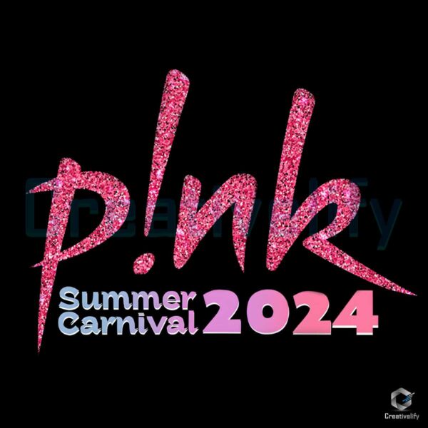 Glitter Pink Summer Carnival 2024 PNG File