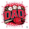 Baseball Dad Gloves Bat Vintage PNG File