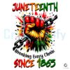 Juneteenth Breaking Every Chain Black Man PNG