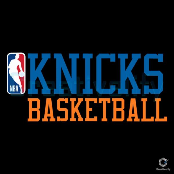 New York Knicks Basketball Team Vintage SVG