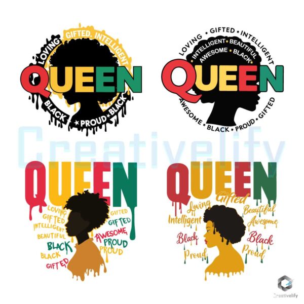 Queen Juneteenth African American SVG Bundle