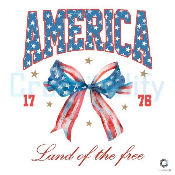 Coquette America Land Of The Free 4th July 1776 PNG