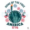 Home Of The Free The Statue of Liberty 1776 SVG