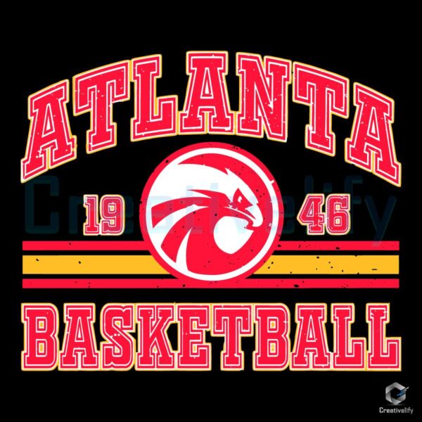 Atlanta Basketball Logo NBA Team SVG