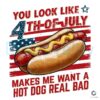 USA Flag 4th Of July Hot Dog PNG File