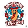 Patriotic Hotdog Here For The Wieners SVG
