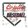 Orioles MLB Baseball Team SVG File Design