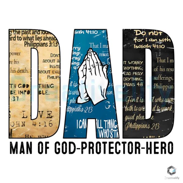 Dad Man Of God Protector Hero PNG File