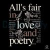 Alls Fair In Love And Poetry Taylor New Song SVG