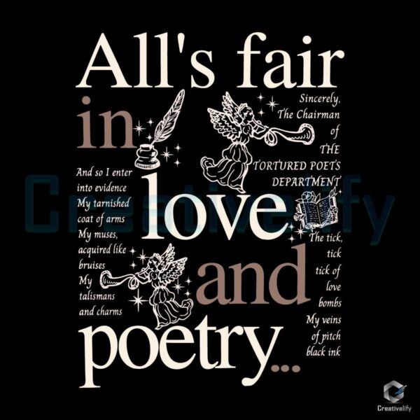 Alls Fair In Love And Poetry Taylor New Song SVG