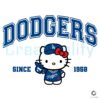 Kawaii Kitty Dodgers Since 1958 Baseball SVG