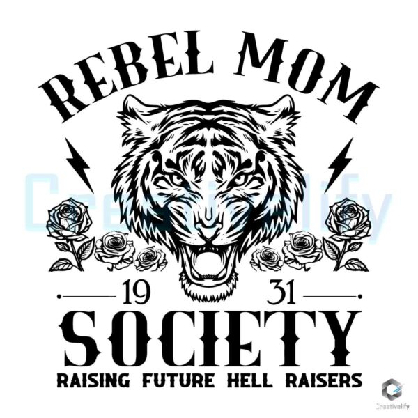 Rebel Mom Society 1931 Vintage SVG File Design