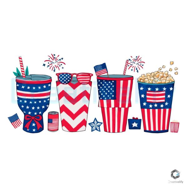 Obsessive Cup Disorder 4th of July PNG File