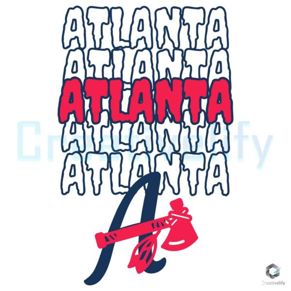 Atlanta Baseball Team MLB Game Day SVG