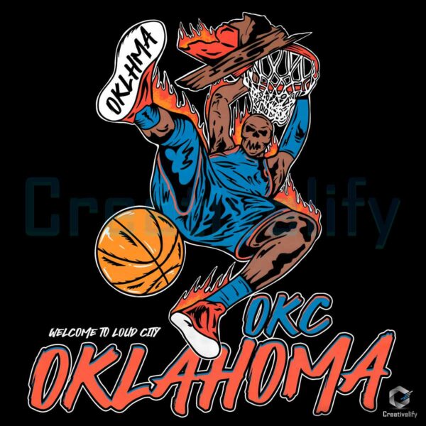 Welcome To Loud Oklahoma City Basketball PNG