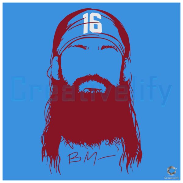 Brandon Marsh Philly Philadelphia Beard SVG