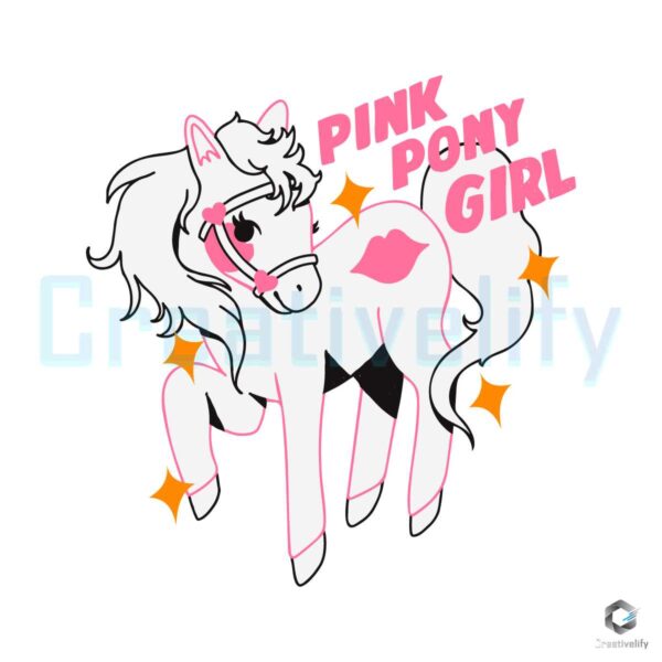 Pink Pony Girl Pink Pony Club Chappell Roan SVG