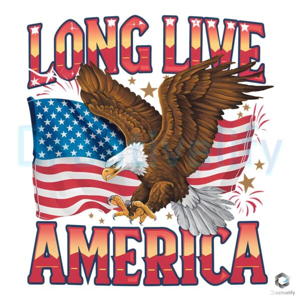 4th Of July 1776 Long Live America PNG File